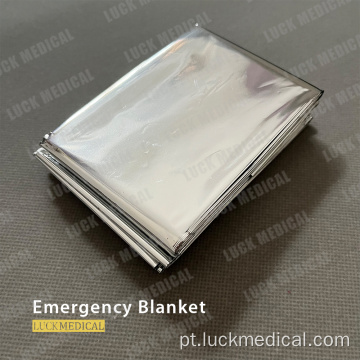 Cobertor de folha de emergência ouro / prata